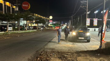 KRYD Malam Libur, Tim Resmob Polres Simalungun Sisir Pintu Tol Sinaksak Cegah Geng Motor dan Balap Liar